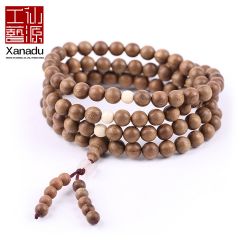 仙源木艺 正宗金丝楠木 佛珠手链 男女士款 转运珠8mm*108颗 手串饰品