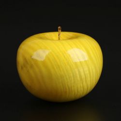 仙源红檀雕刻苹果 平安夜圣诞节工艺品摆件 创意简约木质礼物礼品