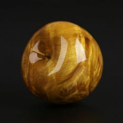 仙源红檀雕刻苹果 平安夜圣诞节工艺品摆件 创意简约木质礼物礼品