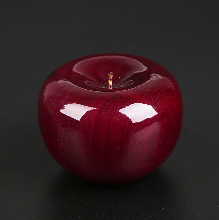 仙源紫罗兰雕刻苹果平安夜圣诞节工艺品摆件创意简约木质礼物礼品