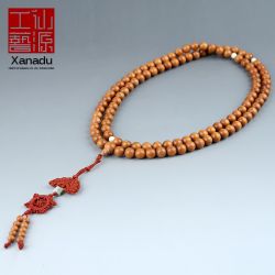仙源木艺 天然红豆杉 挂珠念珠 单颗直径10mm108颗 车挂饰品